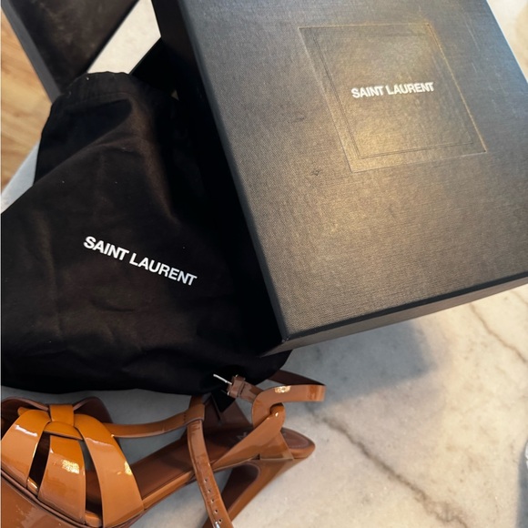 Saint Laurent YSL Women's Patent heels 42 Tribute 105 original box BRAND NEW 👠 - Picture 10 of 16